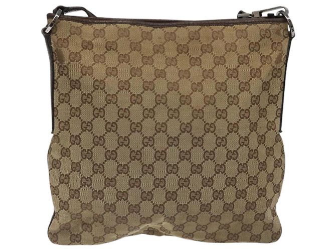 Borsa a Spalla in Tela GG GUCCI Beige Argento 113013 Auth bs24169 - vista 2