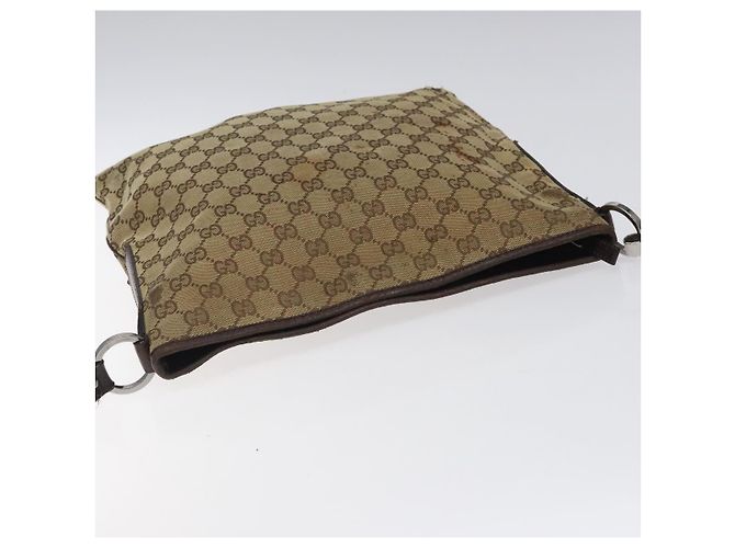 Borsa a Spalla in Tela GG GUCCI Beige Argento 113013 Auth bs24169 - vista 6