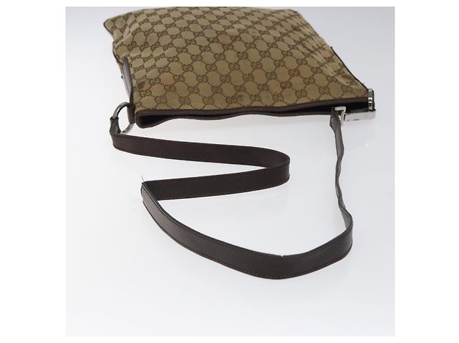 Borsa a Spalla in Tela GG GUCCI Beige Argento 113013 Auth bs24169 - vista 7