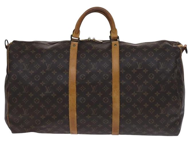 LOUIS VUITTON Monogram Keepall Bandouliere 60 Borsa Boston M41412 LV Auth 117009 Monogramma - vista 13