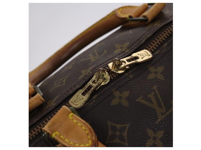LOUIS VUITTON Monogram Keepall Bandouliere 60 Borsa Boston M41412 LV Auth 117009 Monogramma - vista 18