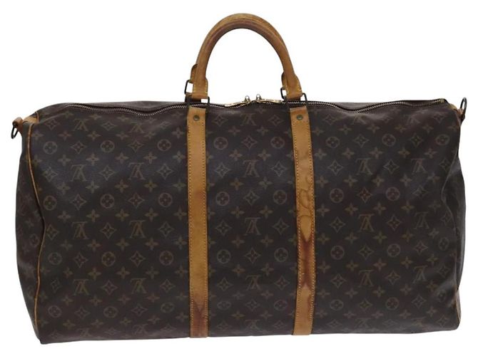 LOUIS VUITTON Monogram Keepall Bandouliere 60 Borsa Boston M41412 LV Auth 117009 Monogramma - vista 2