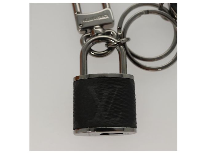 LOUIS VUITTON Monogram Eclipse Portachiavi LV Lock Charm M61951 LV Auth 116012 Monogramma - vista 4