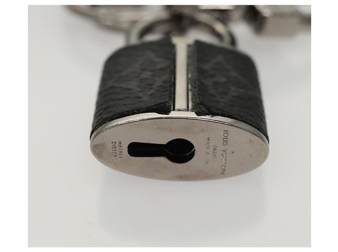 LOUIS VUITTON Monogram Eclipse Portachiavi LV Lock Charm M61951 LV Auth 116012 Monogramma - vista 6