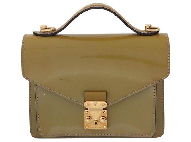 LOUIS VUITTON Monogram Vernis Monceau BB Borsa 2way Velo Olive M91578 Auth BD1730 - vista 13