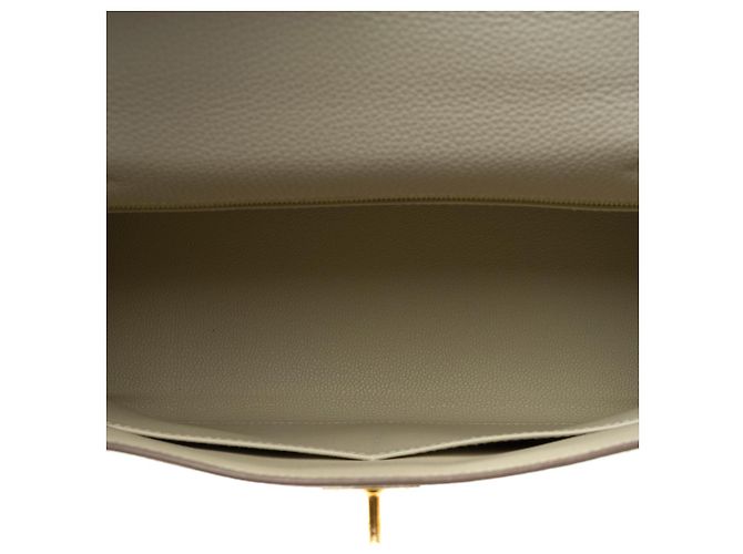 Hermès Sac HERMES Kelly 28 en Cuir Beige - 102628 - vue 10