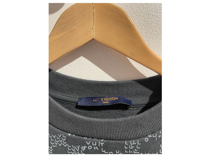 LOUIS VUITTON Strickwaren & Sweatshirts T.International S Baumwolle Grau - Ansicht 3