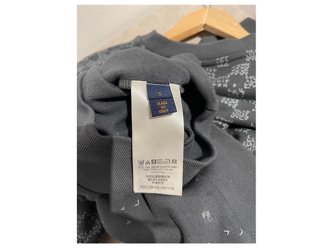 LOUIS VUITTON Strickwaren & Sweatshirts T.International S Baumwolle Grau - Ansicht 6