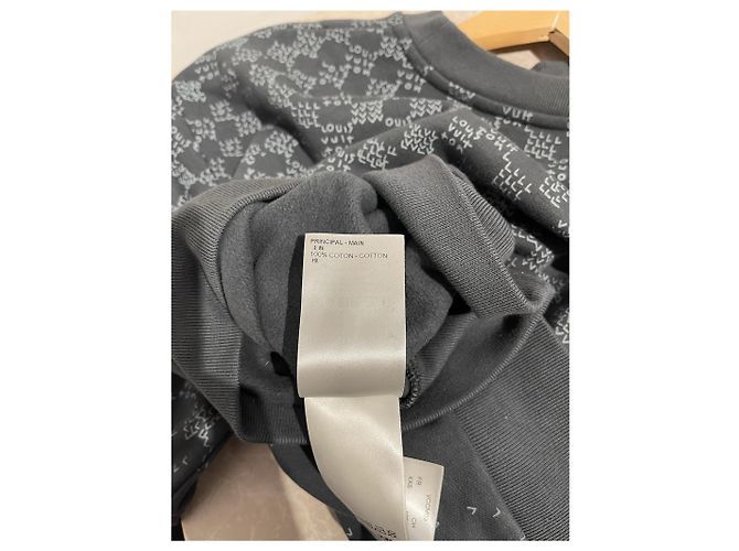 LOUIS VUITTON Strickwaren & Sweatshirts T.International S Baumwolle Grau - Ansicht 7