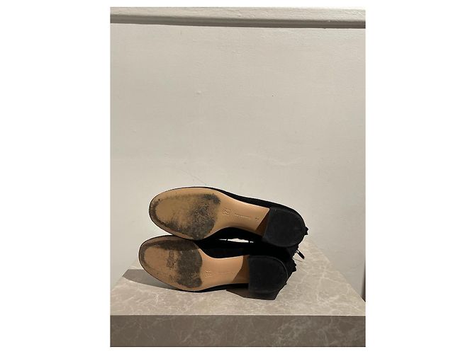 Stivaletti GIANVITO ROSSI T.EU 38.5 Camoscio Nero - vista 5