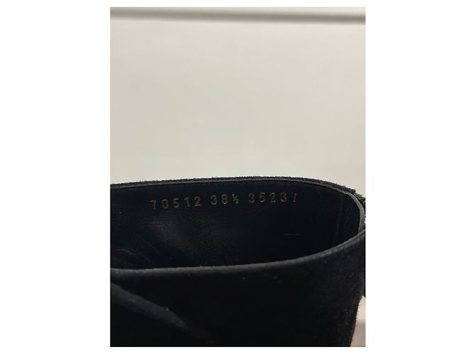 Stivaletti GIANVITO ROSSI T.EU 38.5 Camoscio Nero - vista 6