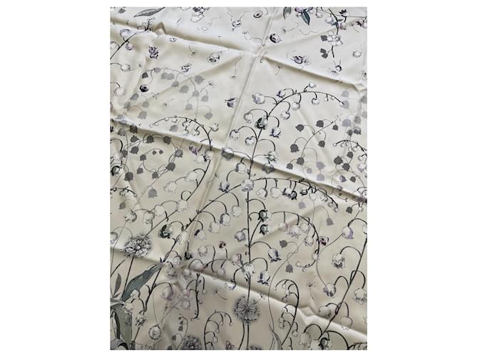 Foulard DIOR T. Seta Bianco - vista 2