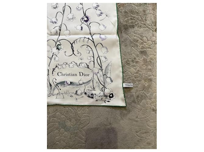 Foulard DIOR T. Seta Bianco - vista 4