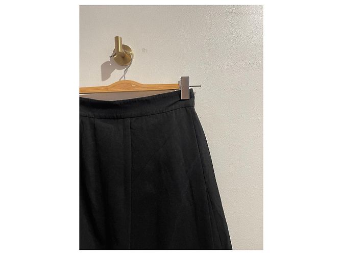 Faldas CHANEL T.International M Lana Negro - vista 2