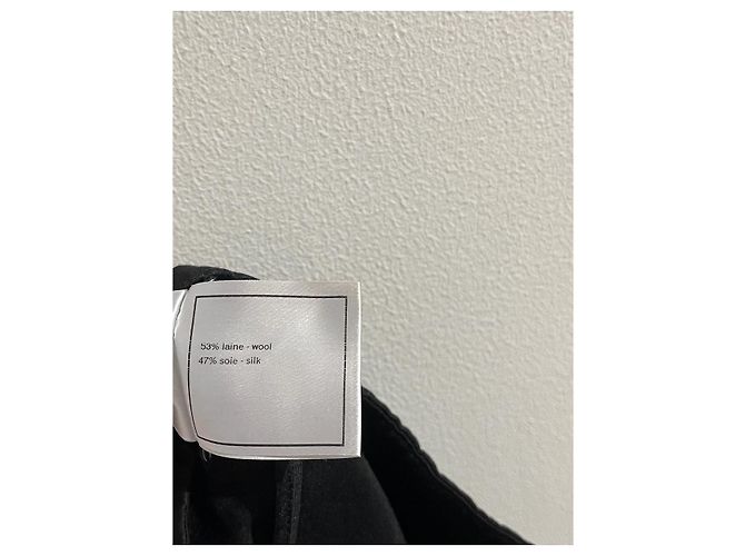 Faldas CHANEL T.International M Lana Negro - vista 7