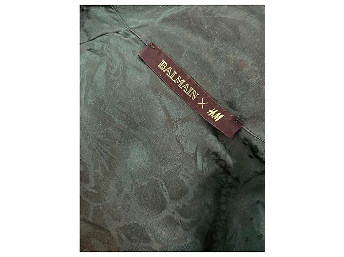 Blusa de seda Balmain pour H&M Verde - vista 11