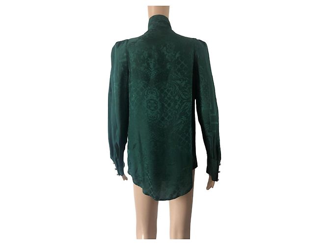 Blusa de seda Balmain pour H&M Verde - vista 3