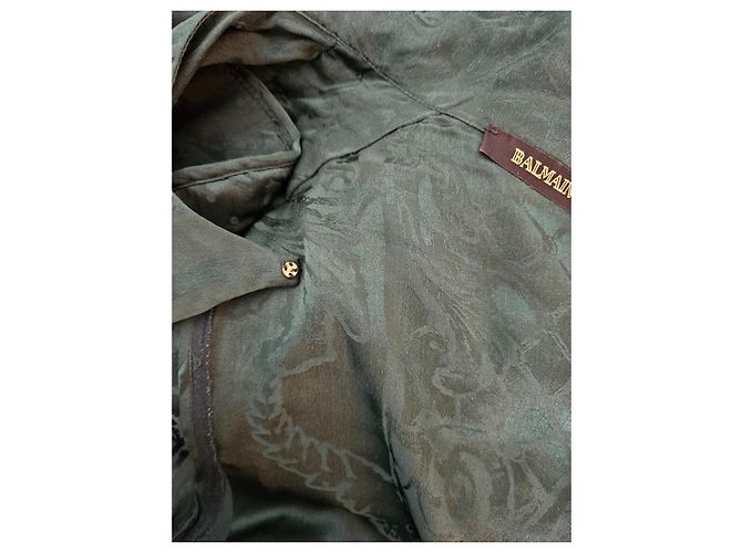Blusa de seda Balmain pour H&M Verde - vista 4