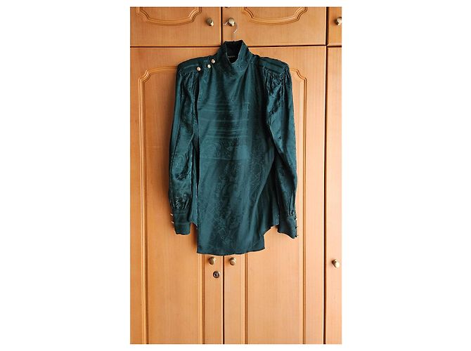 Blusa de seda Balmain pour H&M Verde - vista 5