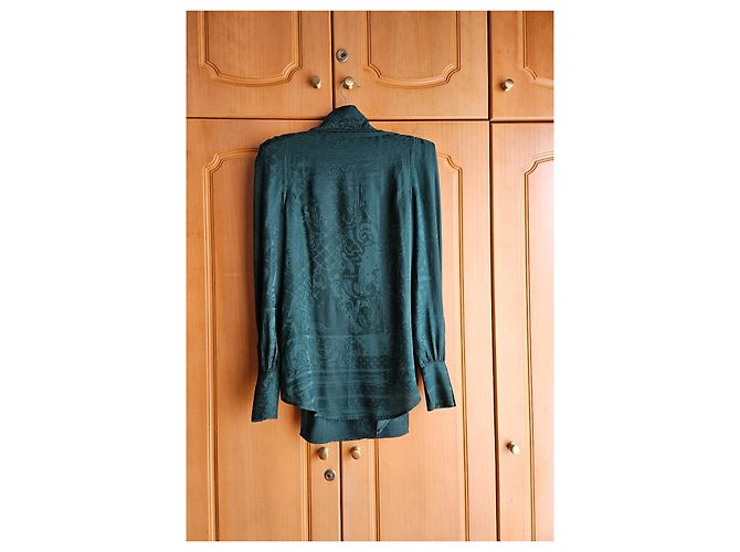 Blusa de seda Balmain pour H&M Verde - vista 8