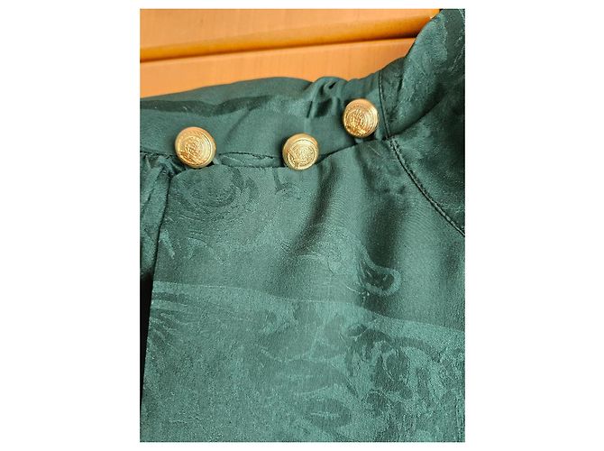 Blusa de seda Balmain pour H&M Verde - vista 9