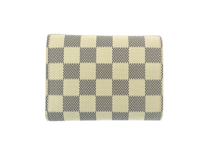 Cartera Victorine Damier Azur de Louis Vuitton Beige Crudo - vista 2