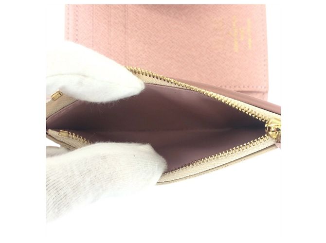 Cartera Victorine Damier Azur de Louis Vuitton Beige Crudo - vista 7