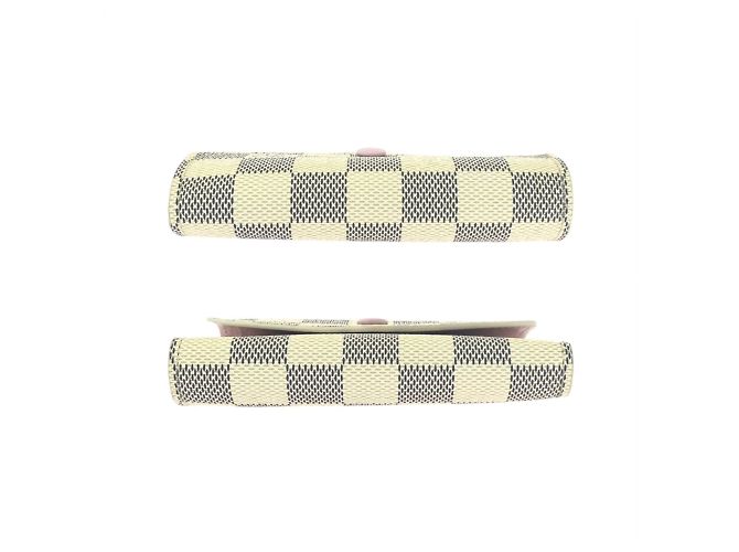 Cartera Victorine Damier Azur de Louis Vuitton Beige Crudo - vista 9