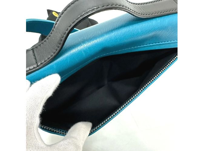 Bulgari Bvlgari 38639 Borsa 2WAY Flap Blu Turchese - vista 16