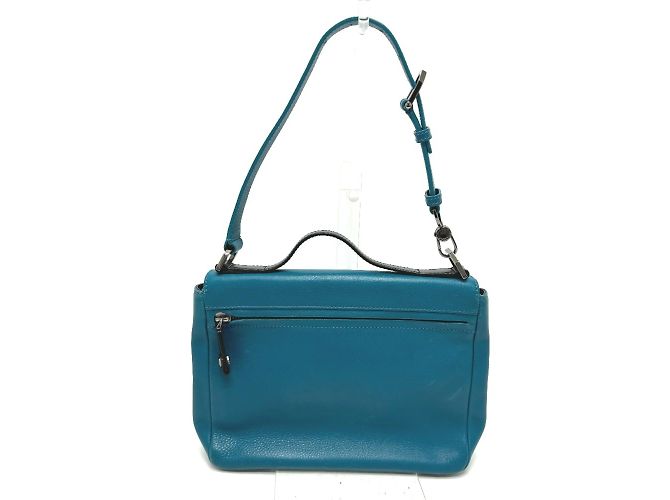 Bulgari Bvlgari 38639 Borsa 2WAY Flap Blu Turchese - vista 2
