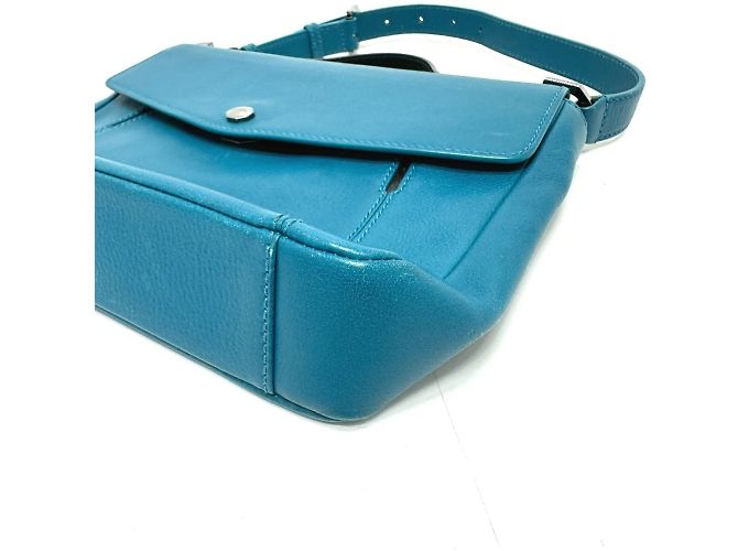 Bulgari Bvlgari 38639 Borsa 2WAY Flap Blu Turchese - vista 4