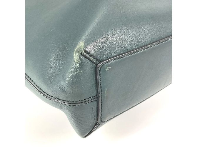 Borsa tote con logo Burberry Blu Cachi - vista 8