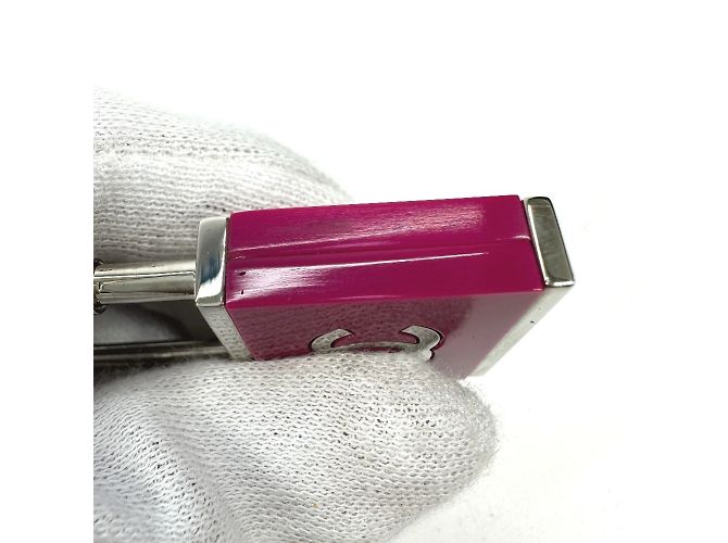 Chanel 02C CC Coco Marchio Logo Portachiavi Argento Rosa - vista 10