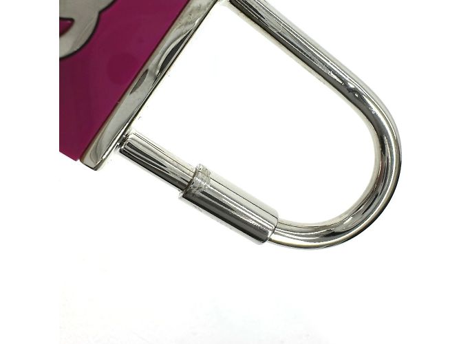 Chanel 02C CC Coco Marchio Logo Portachiavi Argento Rosa - vista 5