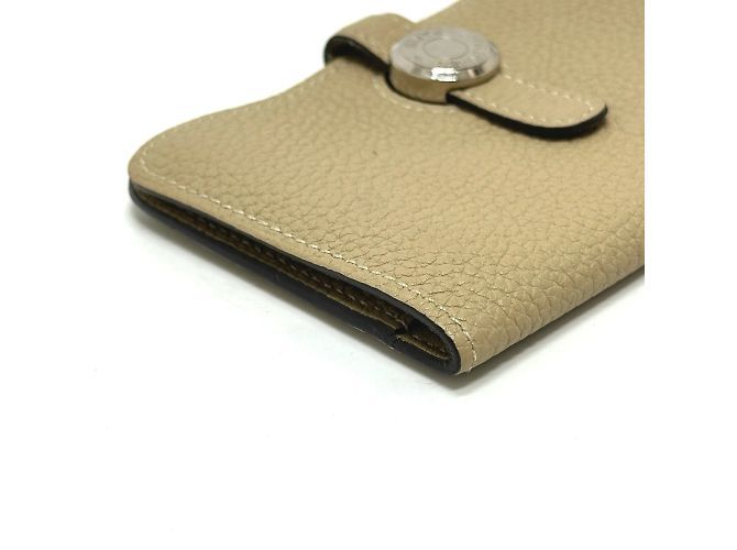 Hermès Monedero Dogon Hermes en beige - vista 3