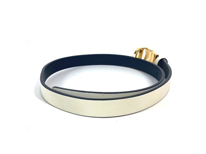 Christian Dior Dior CD Buckle Accessory Belt White - view 3