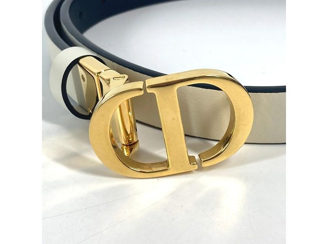 Christian Dior Dior CD Buckle Accessory Belt White - view 4