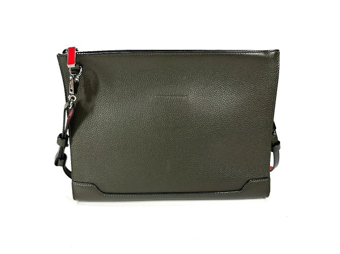 Borsa 2WAY in pelle khaki Christian Louboutin Cachi - vista 2