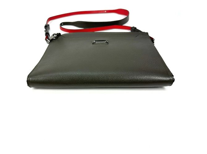 Borsa 2WAY in pelle khaki Christian Louboutin Cachi - vista 3