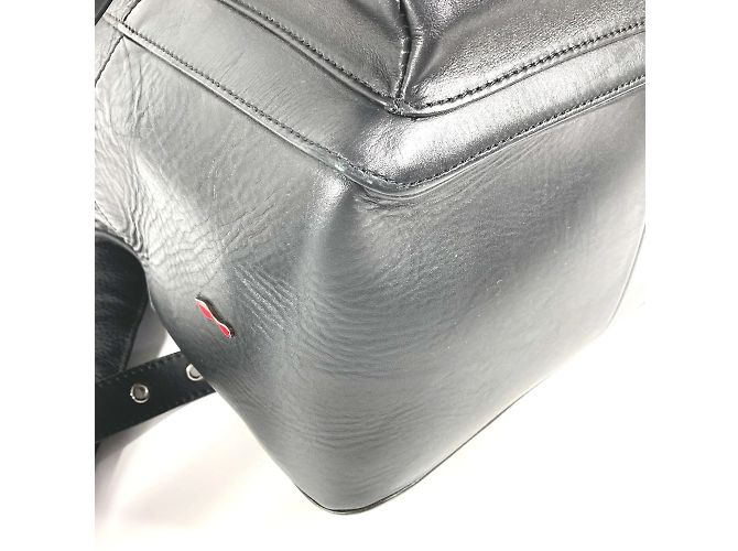 Leder-Rucksack Christian Louboutin Schwarz Rot - Ansicht 6