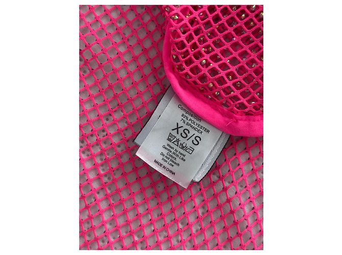 Leslie Amon Strandkleid aus Polyester Rosa S Pink - Ansicht 10