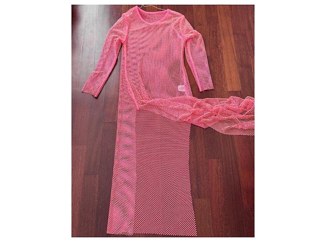 Leslie Amon Strandkleid aus Polyester Rosa S Pink - Ansicht 12