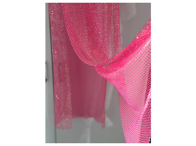 Leslie Amon Strandkleid aus Polyester Rosa S Pink - Ansicht 6