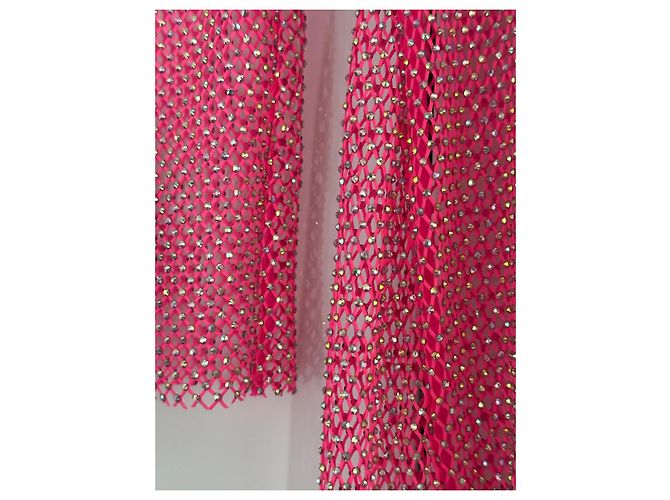 Leslie Amon Strandkleid aus Polyester Rosa S Pink - Ansicht 8