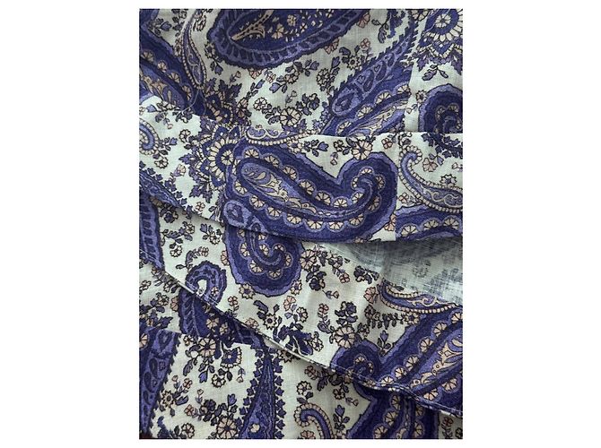 Vestido cruzado Zimmermann de lino morado oscuro - vista 10