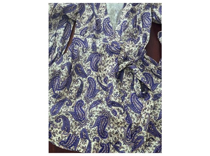 Vestido cruzado Zimmermann de lino morado oscuro - vista 7