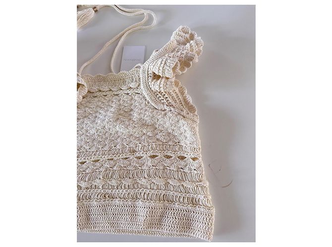 Vestido Zimmermann de algodón crema - vista 5