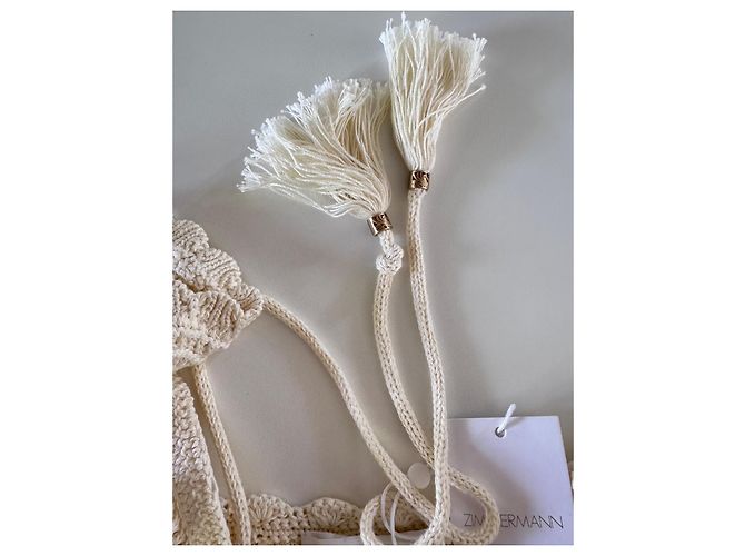 Vestido Zimmermann de algodón crema - vista 7