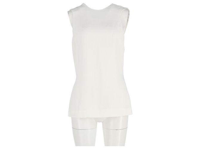 Top Cruzado Khaite en Viscosa Crema Blanco Crudo - vista 4