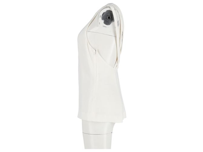 Top Cruzado Khaite en Viscosa Crema Blanco Crudo - vista 5